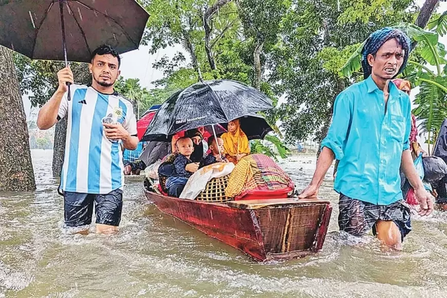 বন্যাকবলিত ৩৬ লাখ মানুষ, এখানে এখন বাঁচার লড়াই